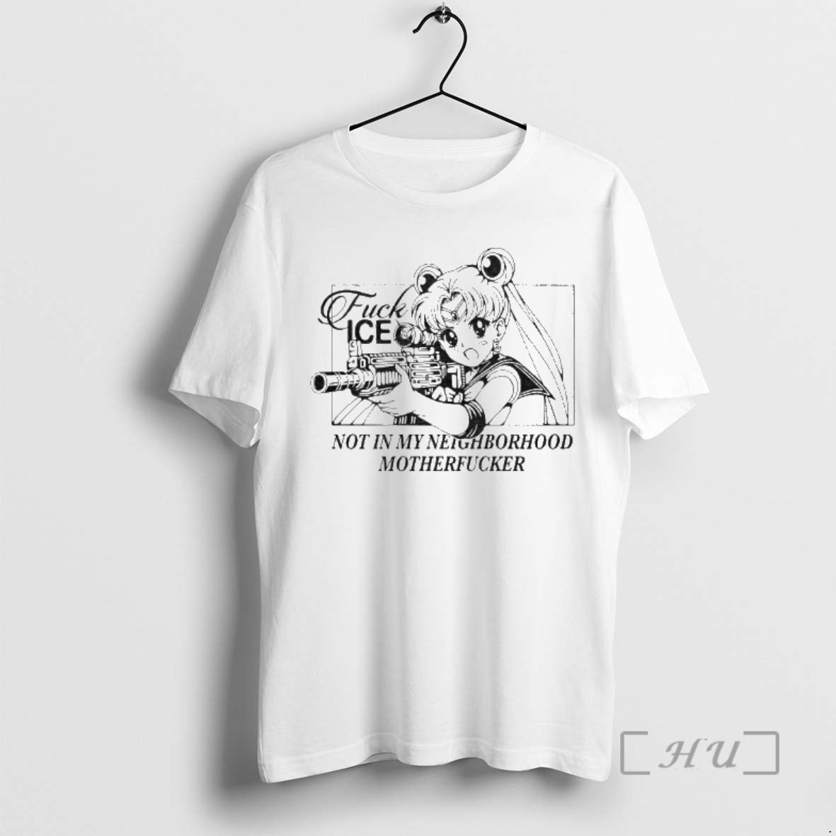 Officials Sailor Moon Fuck Ice Not In My Neighborhood Motherfucker T-Shirts, Hoodie, Sweatshirt | CoreVibeTees.com