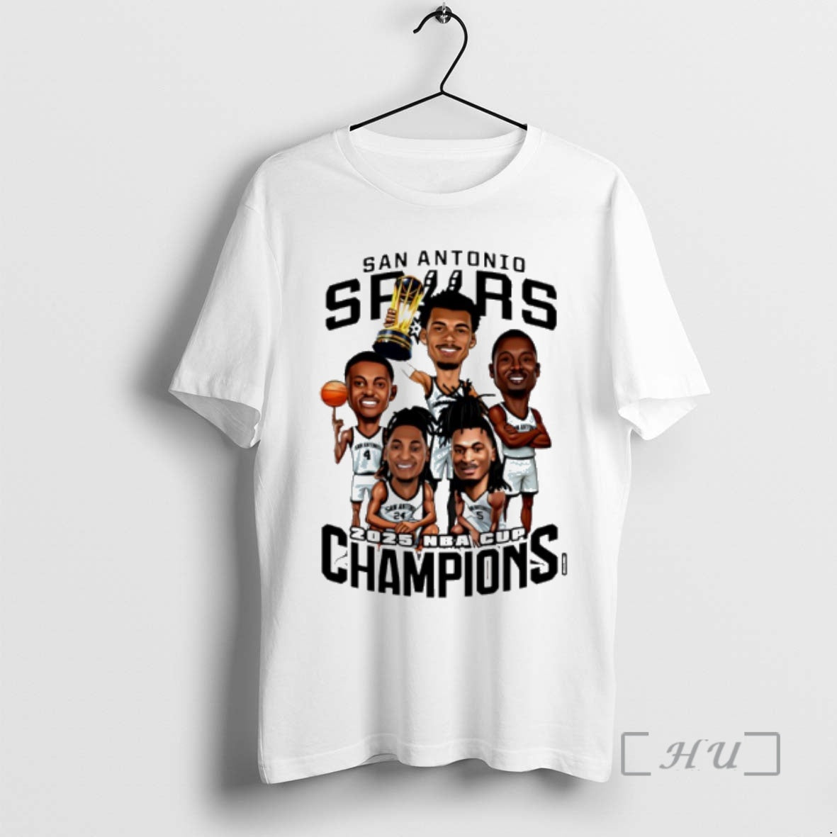 Officials San Antonio Basketball 2025 Nba Cup Champions Caricature T-Shirts, Hoodie, Sweatshirt | CoreVibeTees.com