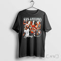 Officials San Antonio Spurs Basketball Collage Vintage Graphic