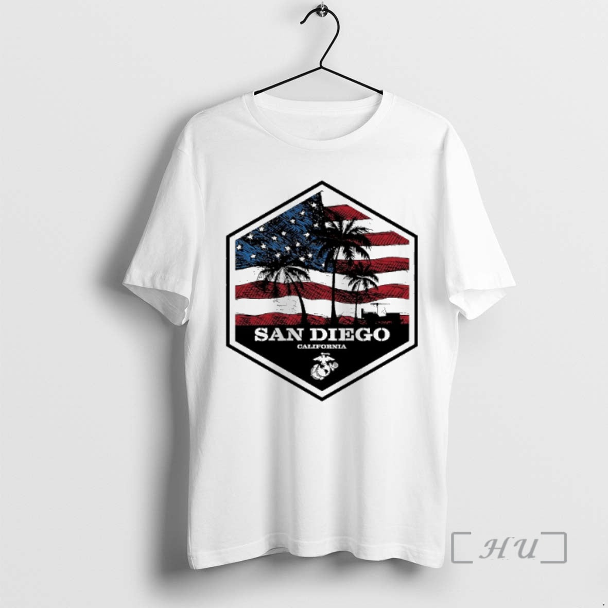 Officials San Diego Cali Usa Flag Logo