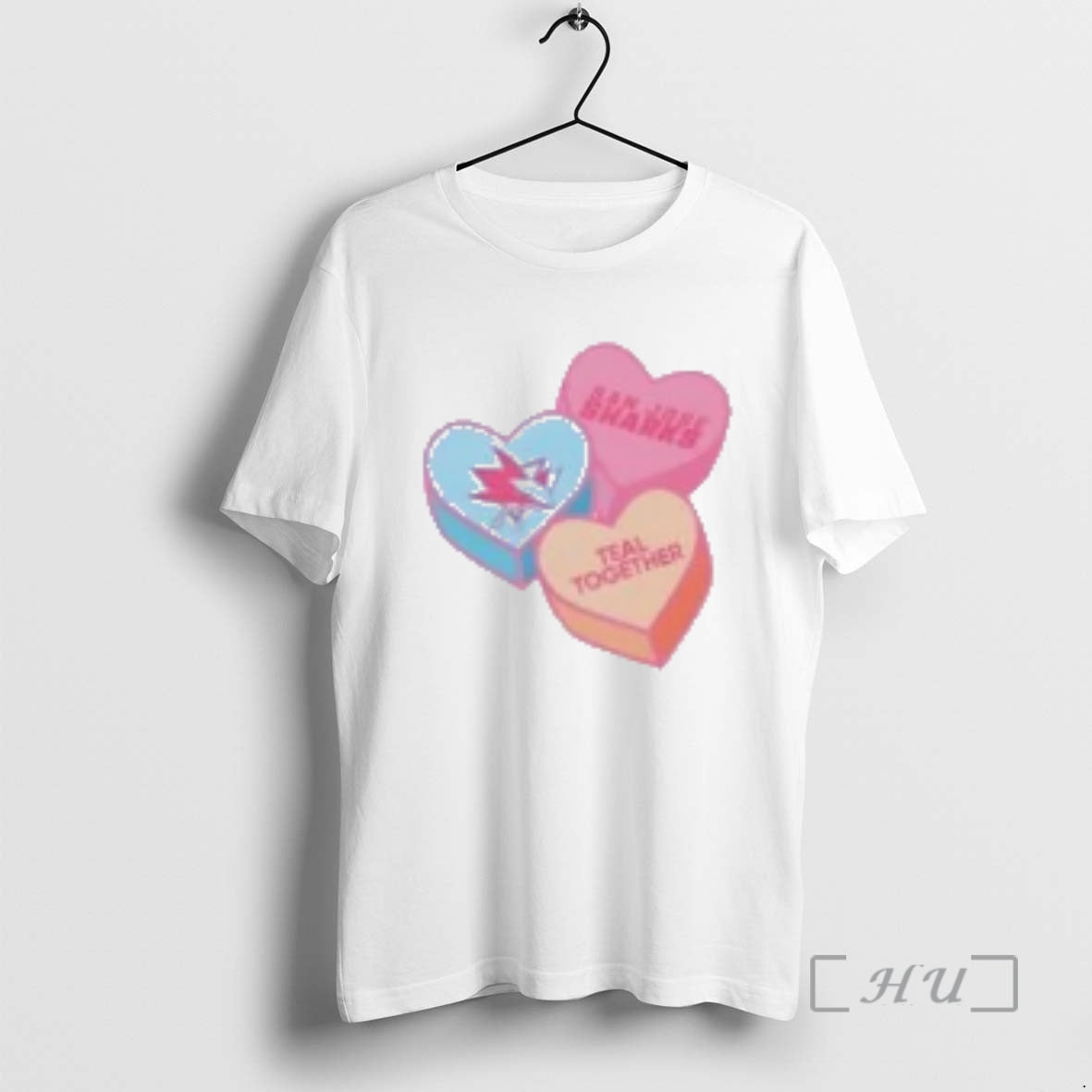 Officials San Jose Sharks Teal Together Candy Heart Valentines Day T-Shirts, Hoodie, Sweatshirt | CoreVibeTees.com