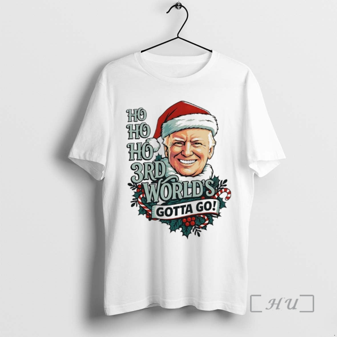 Officials Santa Claus Trump Ho Ho Ho 3rd Worlds Gotta Go Christmas Premium T Shirts Hoodie, Sweatshirt | CoreVibeTees.com