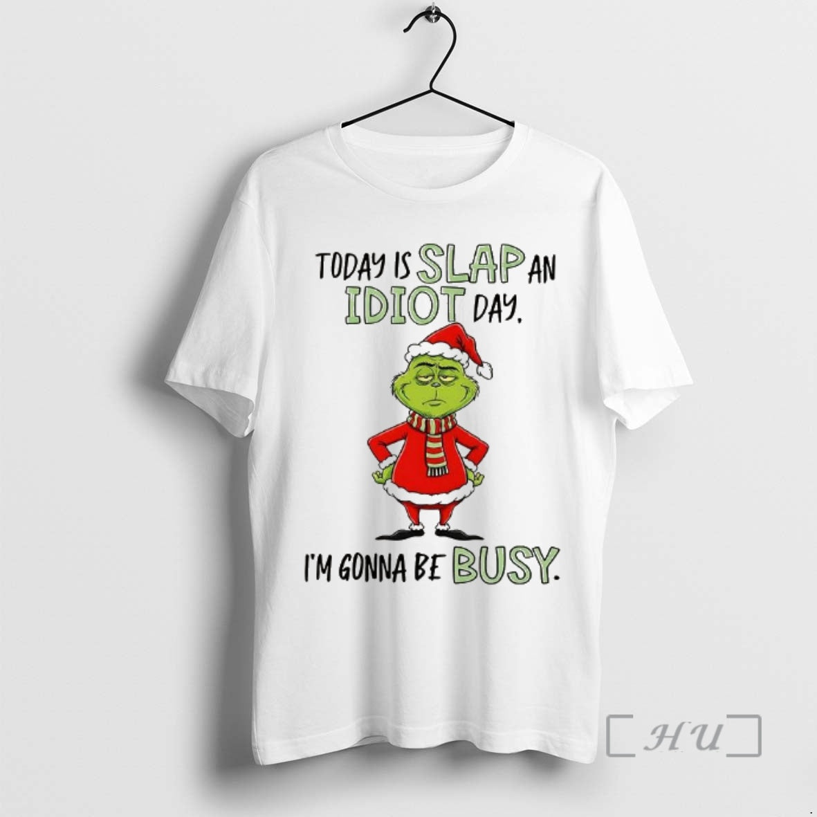 Officials Santa Grinch Today Is Slap An Idiot Day T-Shirts, Hoodie, Sweatshirt | CoreVibeTees.com