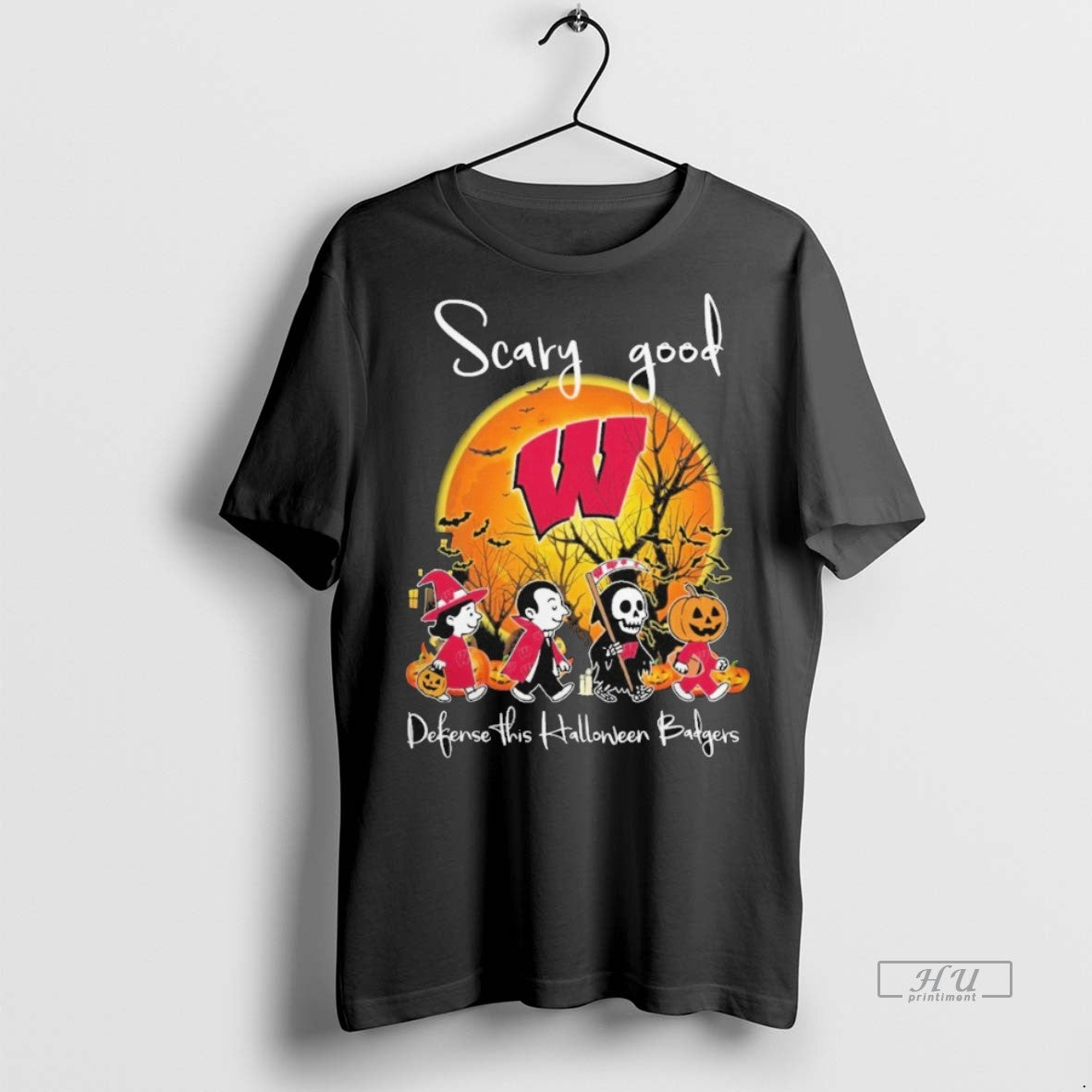 Officials Scary Good Defense This Halloween Wisconsin Badgers Football Tee Shirt Sweater