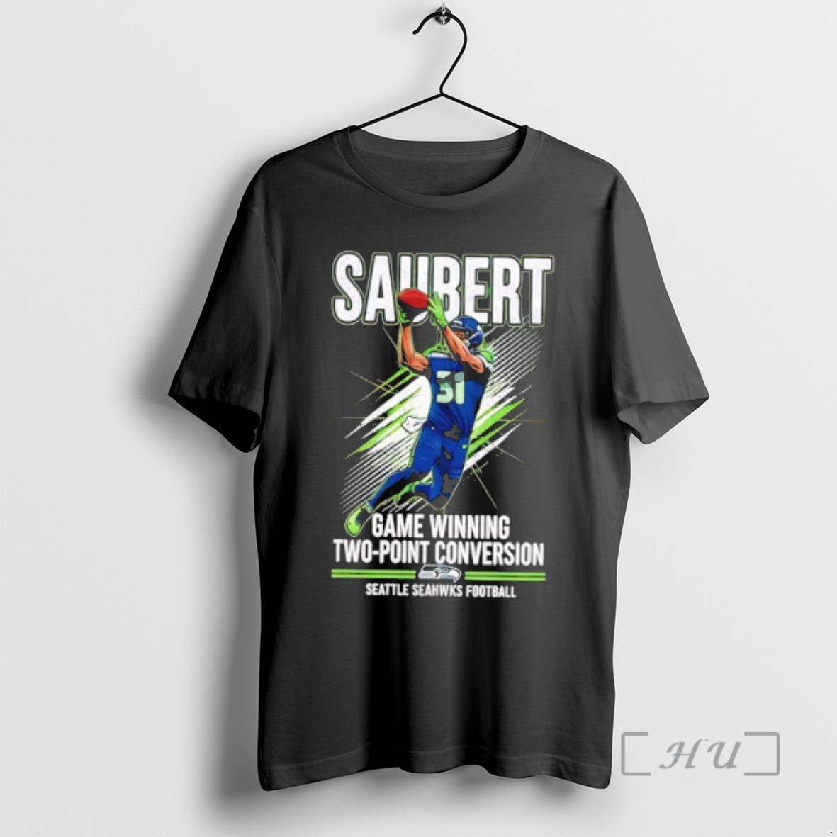 Officials Seahawks Eric Saubert Game Winning Two Point Conversion T-Shirts, Hoodie, Sweatshirt | CoreVibeTees.com