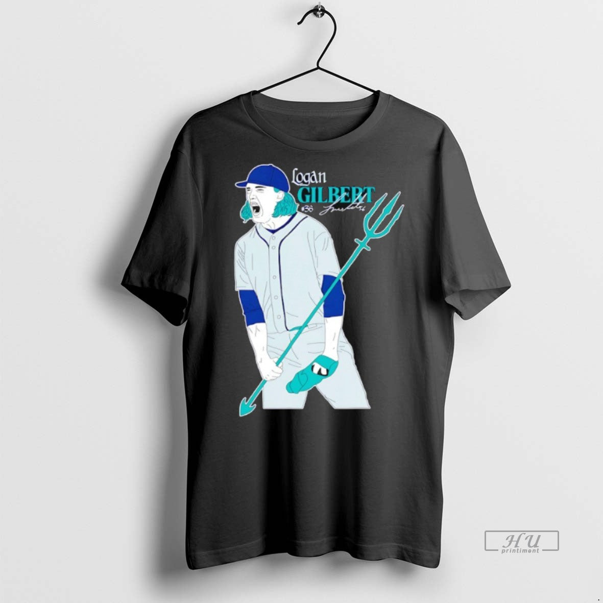 Officials Seattle Mariners Logan Gilbert Trident Signature Tee Sweater