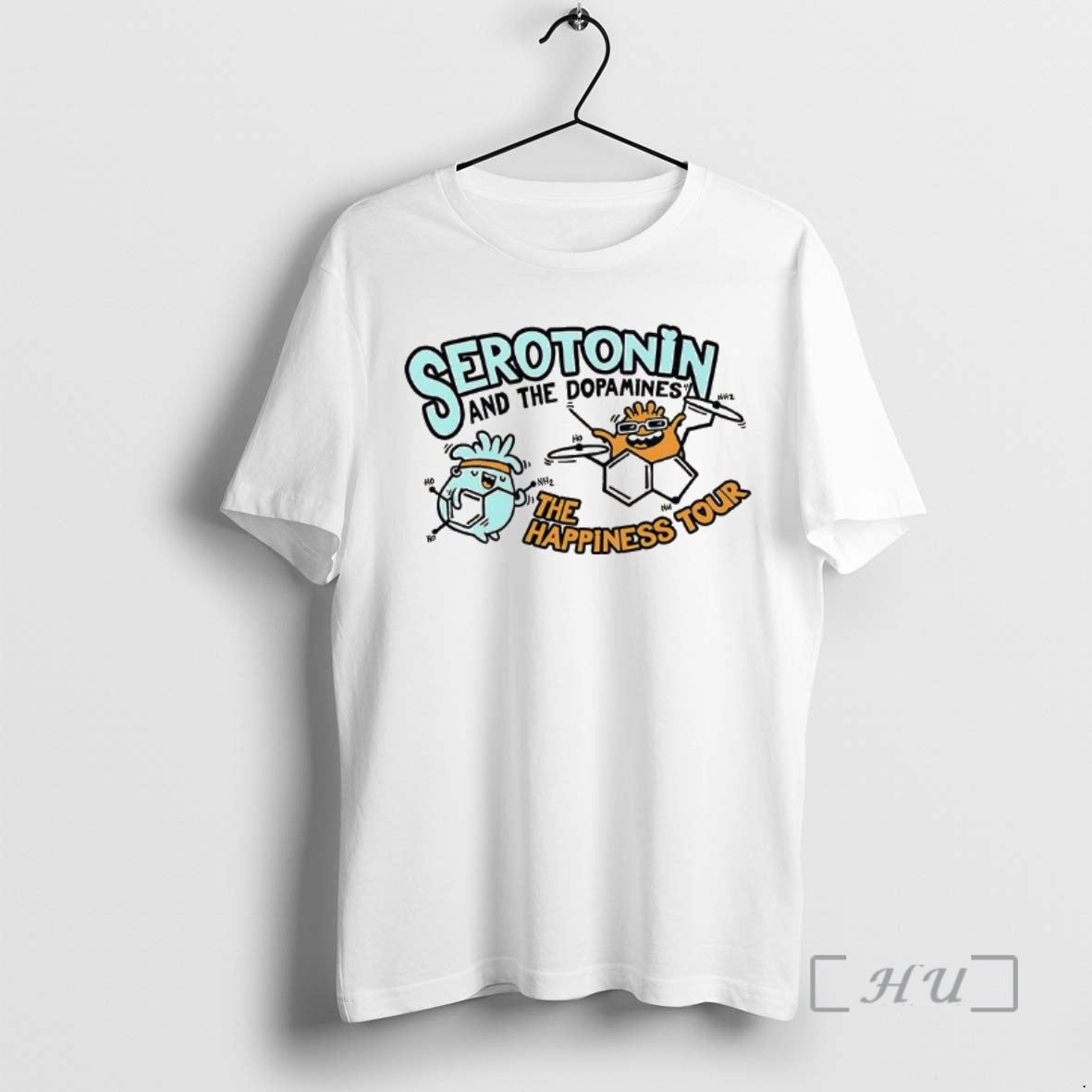 Officials Serotonin And The Dopamine The Happiness Tour T-Shirts, Hoodie, Sweatshirt | CoreVibeTees.com