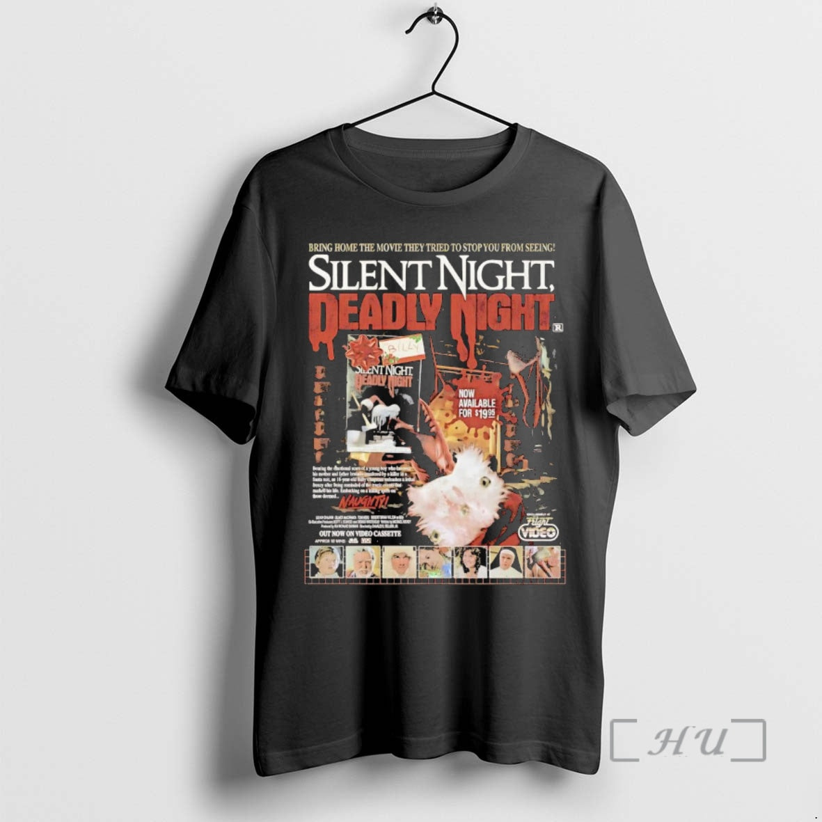Officials Silent Night Deadly Night Now On Videocassette T-Shirts, Hoodie, Sweatshirt | CoreVibeTees.com