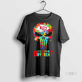 Officials Skull X Kansas City Chiefs Autism Its Ok To Be Different Tee Shirt Sweater