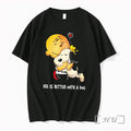 Officials Snoopy And Charlie Brown Life Is Better With A Dog Tee Premium T Shirts
