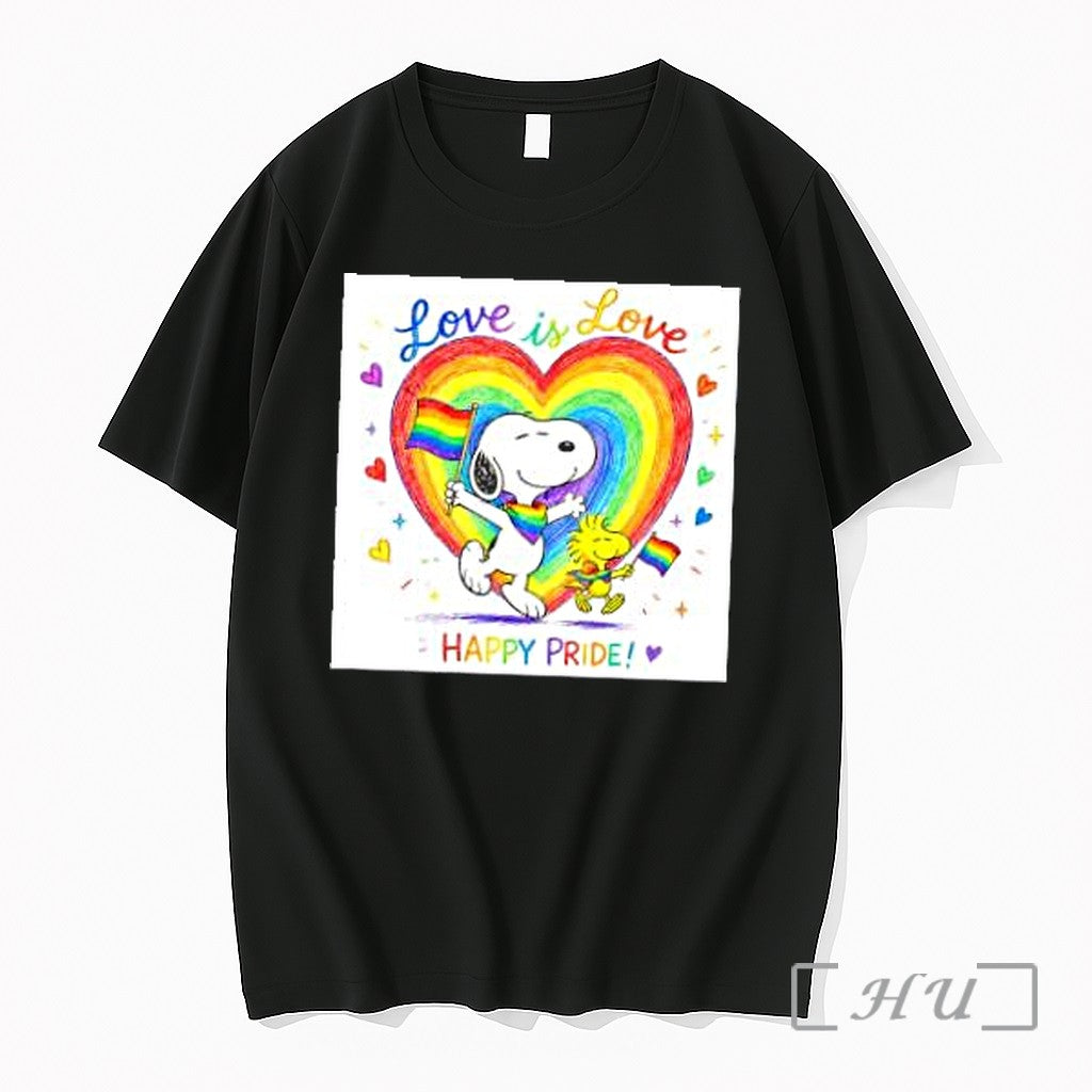 Officials Snoopy Woodstock Peanuts Love Is Love Happy Pride