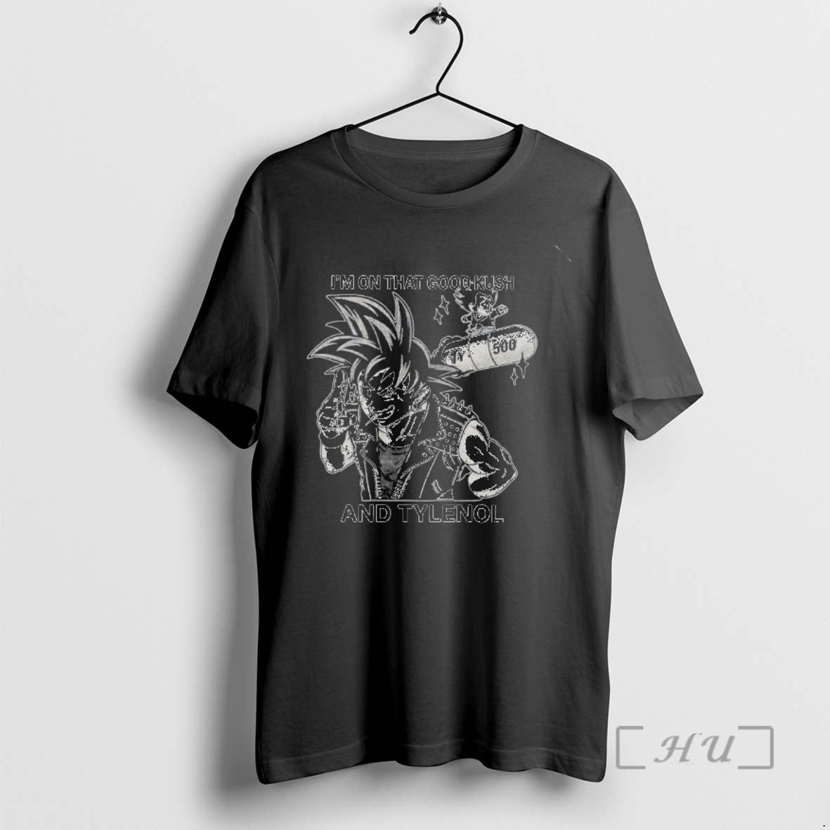 Officials Son Goku And Im On That Good Kush And Tylenol Premium T Shirts Sweater Hoodie, Sweatshirt | CoreVibeTees.com