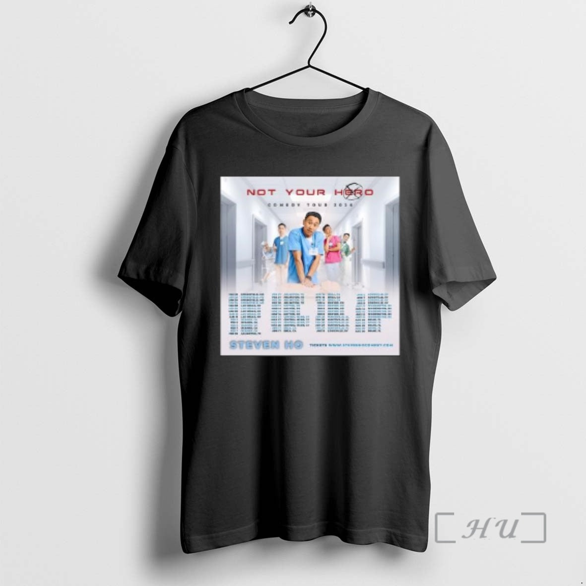 Officials Steven Ho The Not Your Hero Comedy Tour 2026 Circle Black Premium T Shirts Hoodie, Sweatshirt | CoreVibeTees.com