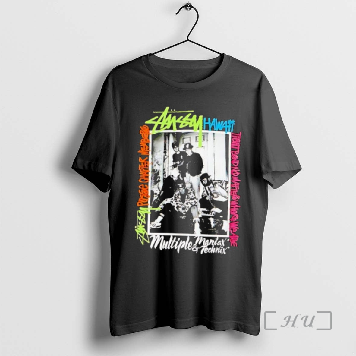 Officials Stussy Hawaii Posse Chapter Members Multiple Maniax Technix Graphic T-Shirts, Hoodie, Sweatshirt | CoreVibeTees.com