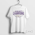 Officials Swac Football Champions 2025 Prairie View Am Circle White T-Shirts, Hoodie, Sweatshirt | CoreVibeTees.com