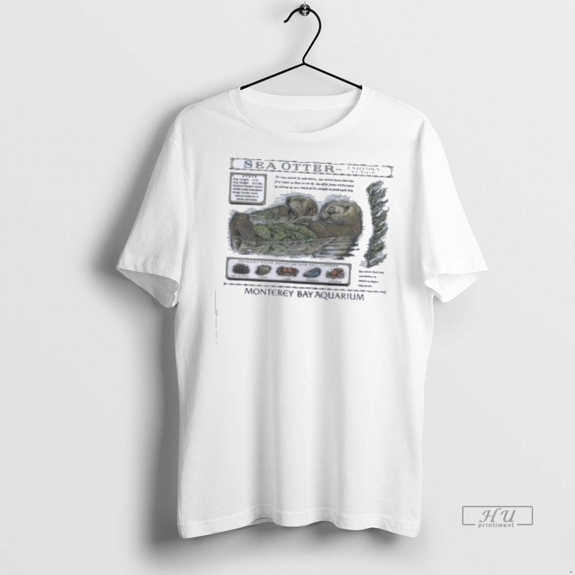 Officials Taylor Sea Otter Monterey Bay Aquarium Tee Shirt Sweater