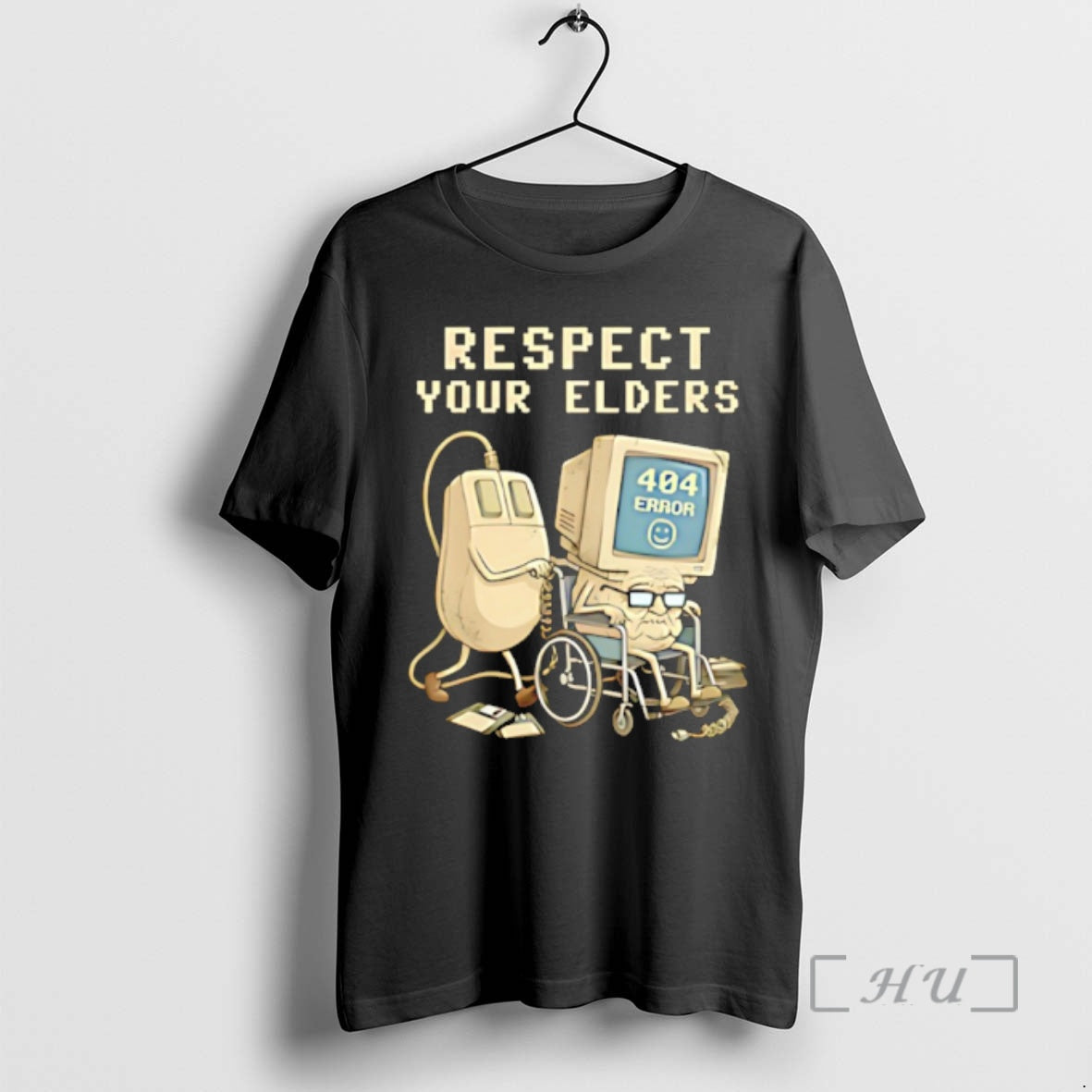 Officials Tech 404 Error Hilarious Respect Your Elders T-Shirts, Hoodie, Sweatshirt | CoreVibeTees.com