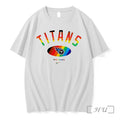 Officials Tennessee Titans Pride Month Rainbow Logo Tee