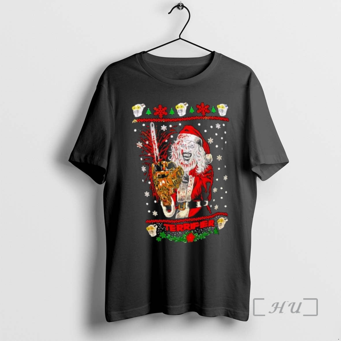 Officials Terrifier Christmas Santa Graphic T-Shirts, Hoodie, Sweatshirt | CoreVibeTees.com