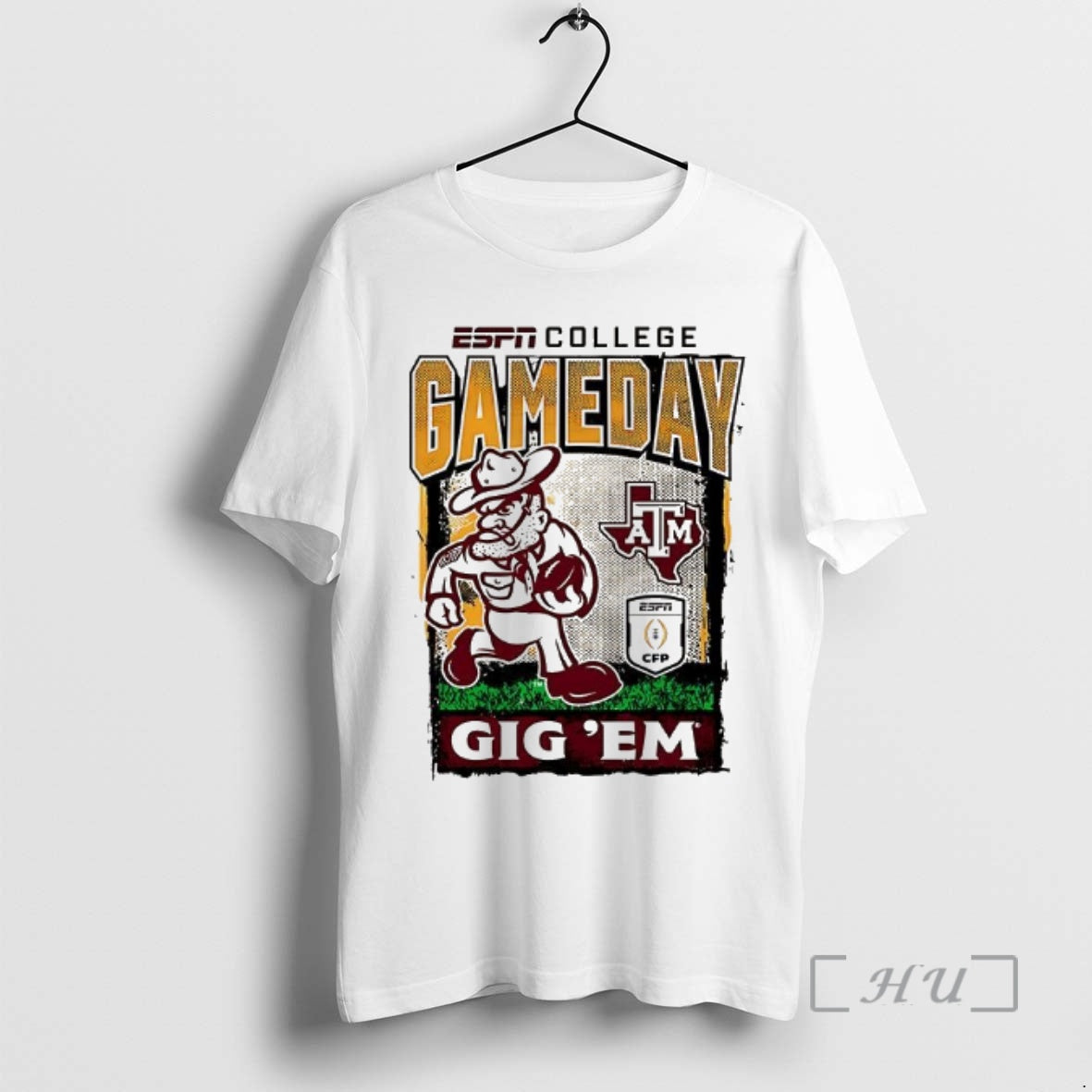 Officials Texas Am Aggies Gig Em Football Playoff Gameday Mascot T-Shirts, Hoodie, Sweatshirt | CoreVibeTees.com