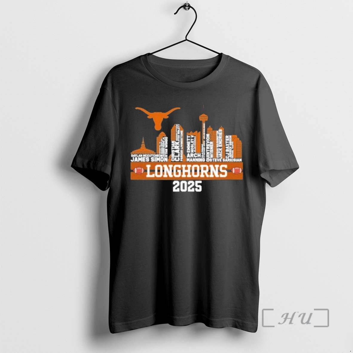 Officials Texas Longhorns Typo 2025 Logo City Vintage T-Shirts, Hoodie, Sweatshirt | CoreVibeTees.com