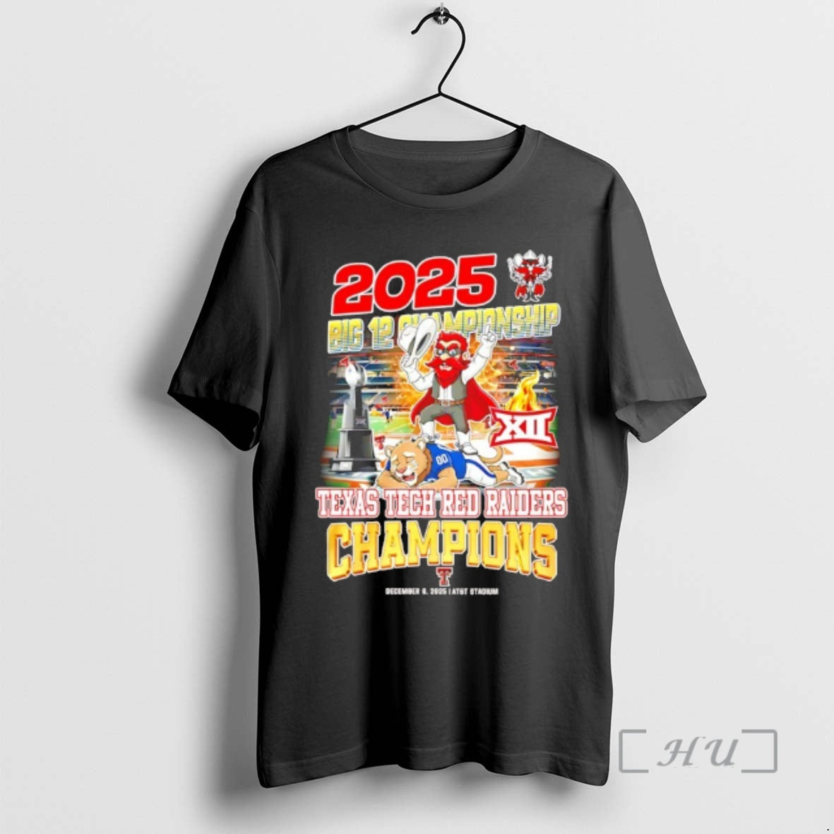 Officials Texas Tech Red Raiders 2025 Big Ten Champions Mascot T-Shirts, Hoodie, Sweatshirt | CoreVibeTees.com