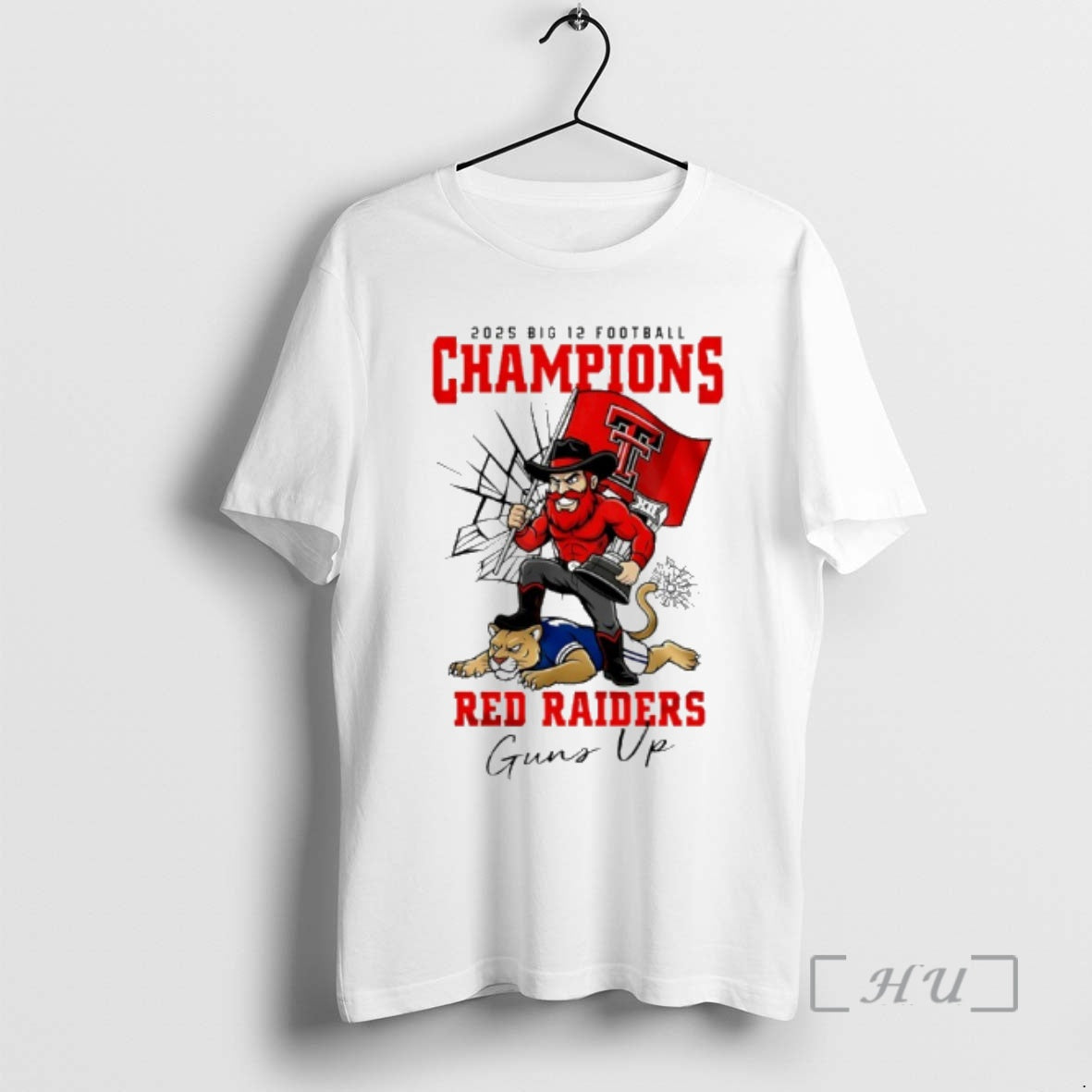 Officials Texas Tech Red Raiders Ncaa 2025 Big 12 Football Champions Guns Up Premium
