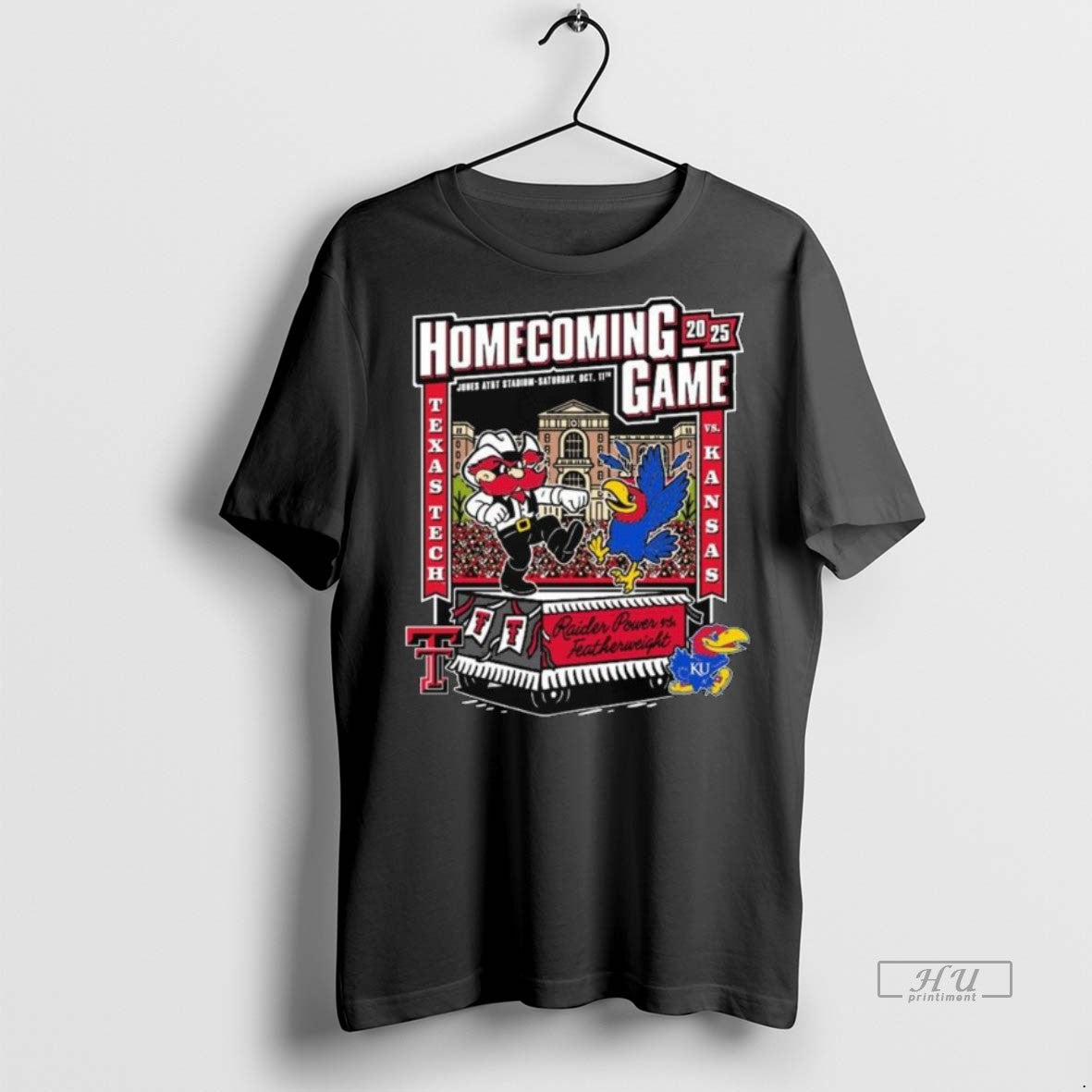 Officials Texas Tech Red Raiders Vs Kansas Jayhawks Raider Power Featherweight 2025 Homecoming Game Gameday