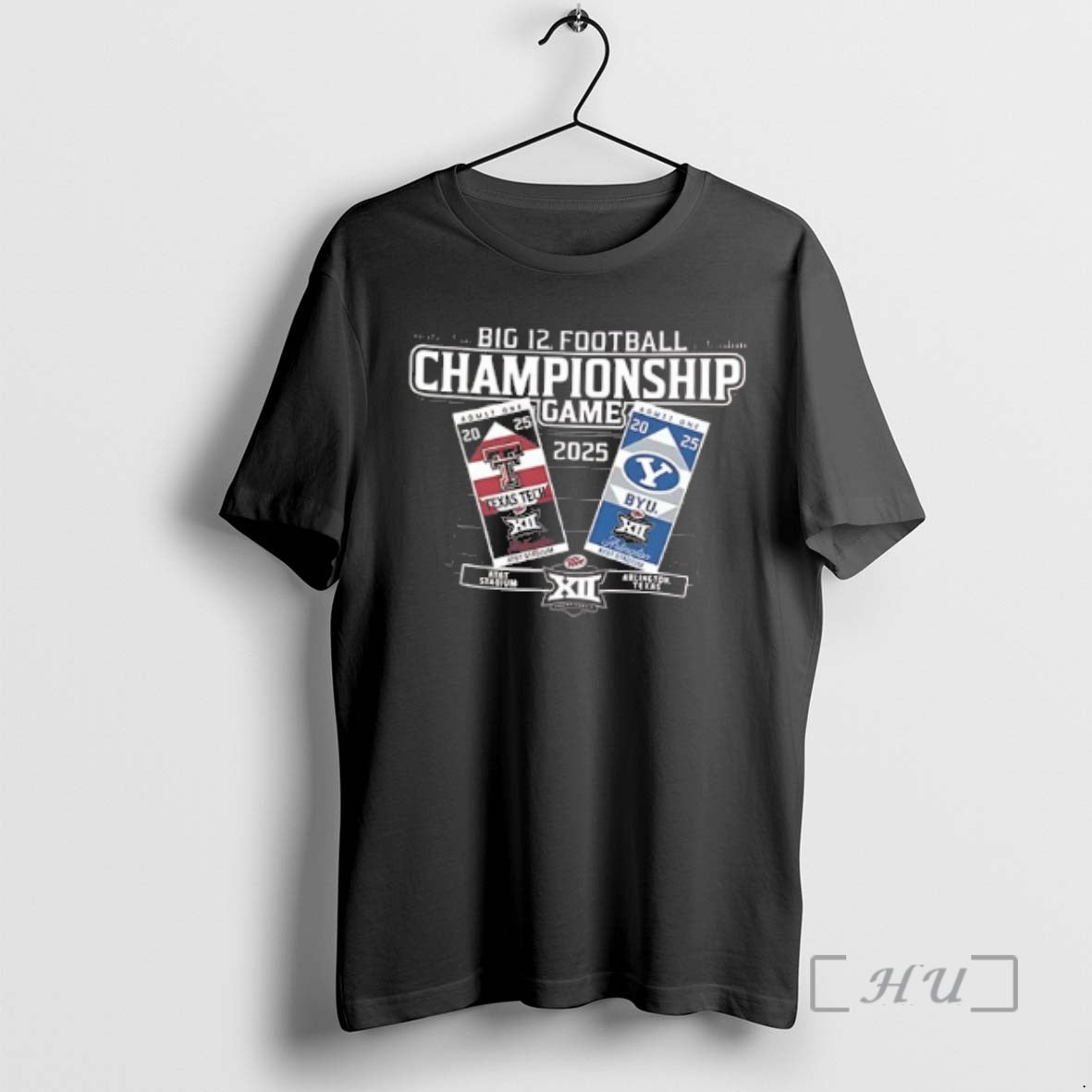 Officials Texas Tech Vs Byu 2025 Big 12 Football Championship 2 Sided Premium T Shirts Hoodie, Sweatshirt | CoreVibeTees.com