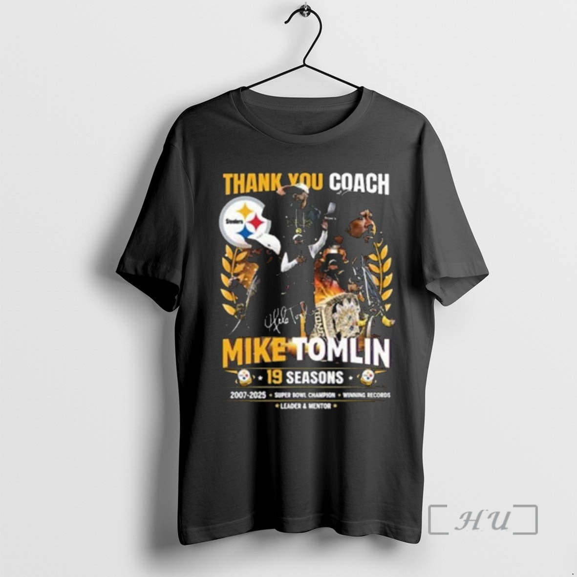 Officials Thank You Coach Mike Tomlin 19 Seasons 2007 2025 T-Shirts, Hoodie, Sweatshirt | CoreVibeTees.com