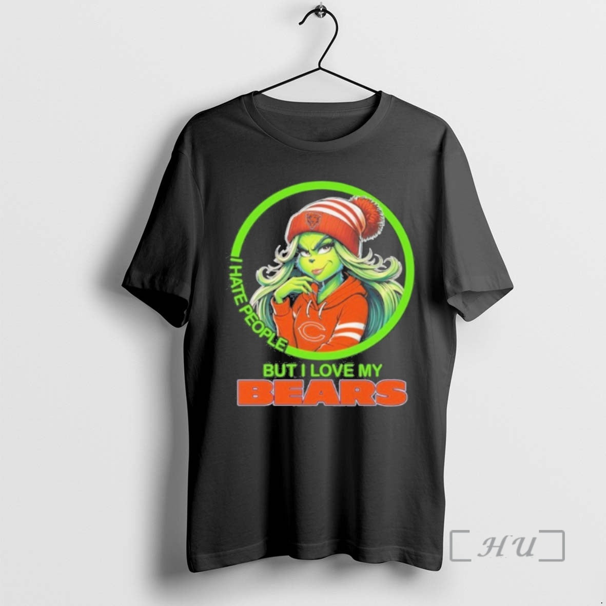 Officials The Grinch I Hate People But I Love My Bears Premium T Shirts Sweater Hoodie, Sweatshirt | CoreVibeTees.com