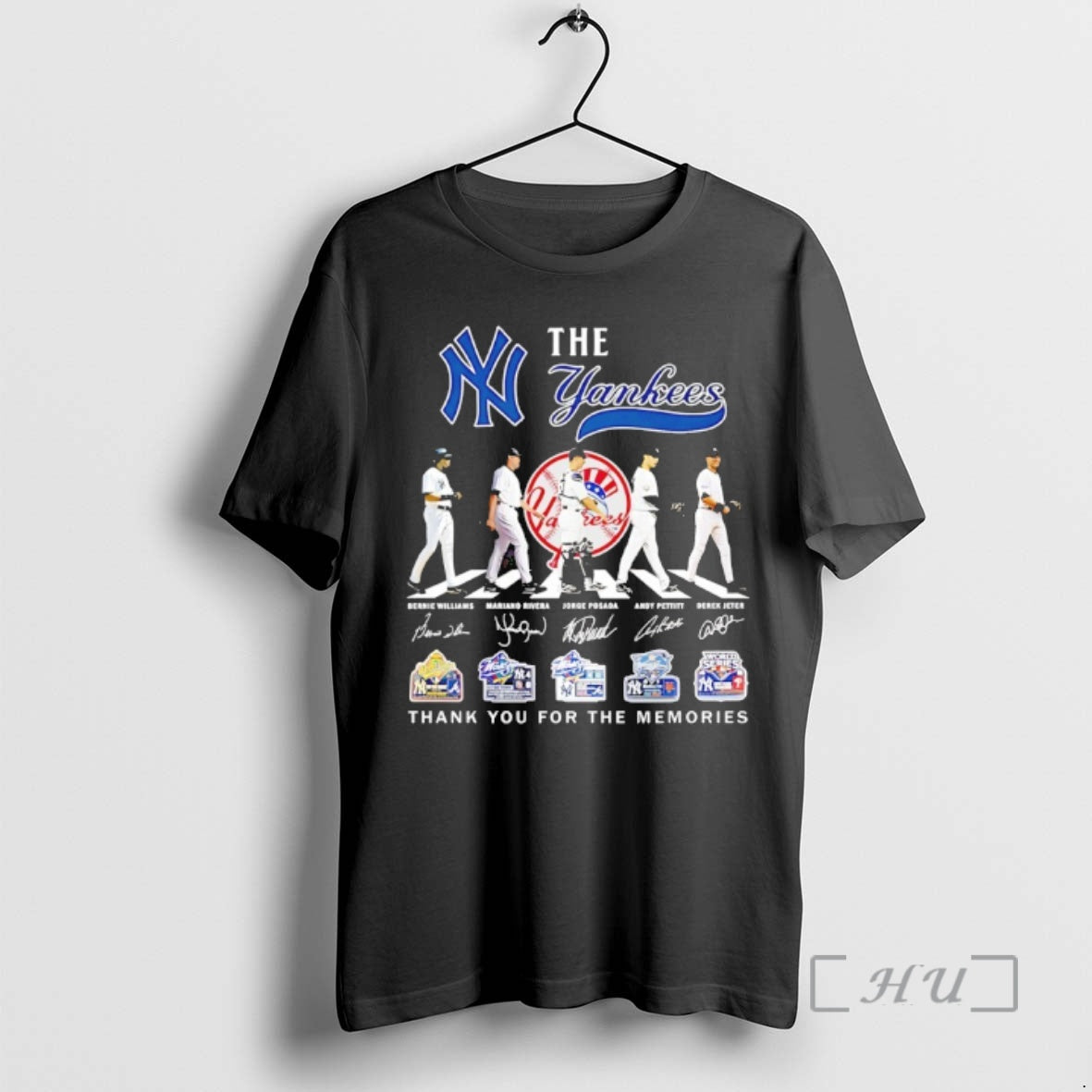 Officials The New York Yankees Players Walking Abbey Road Thank You For The Memories Signature T-Shirts, Hoodie, Sweatshirt