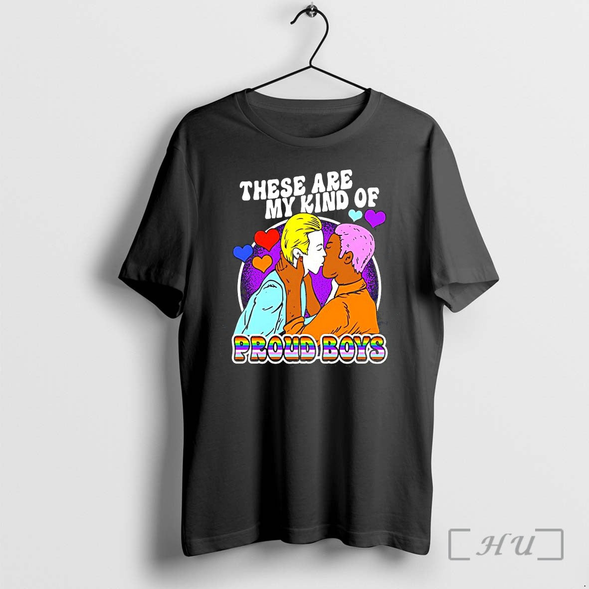 Officials These Are My Kind Of Proud Boys Omantic Kiss Illustration Premium T Shirts Sweater