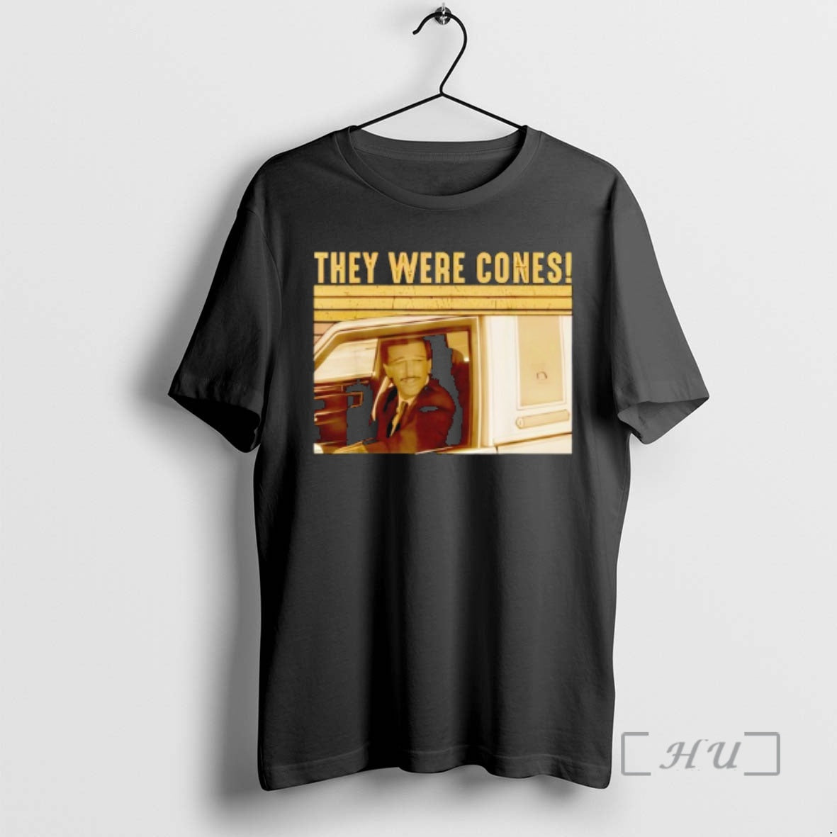 Officials They Were Cones Retro Funny Quote Vintage Car T-Shirts, Hoodie, Sweatshirt | CoreVibeTees.com