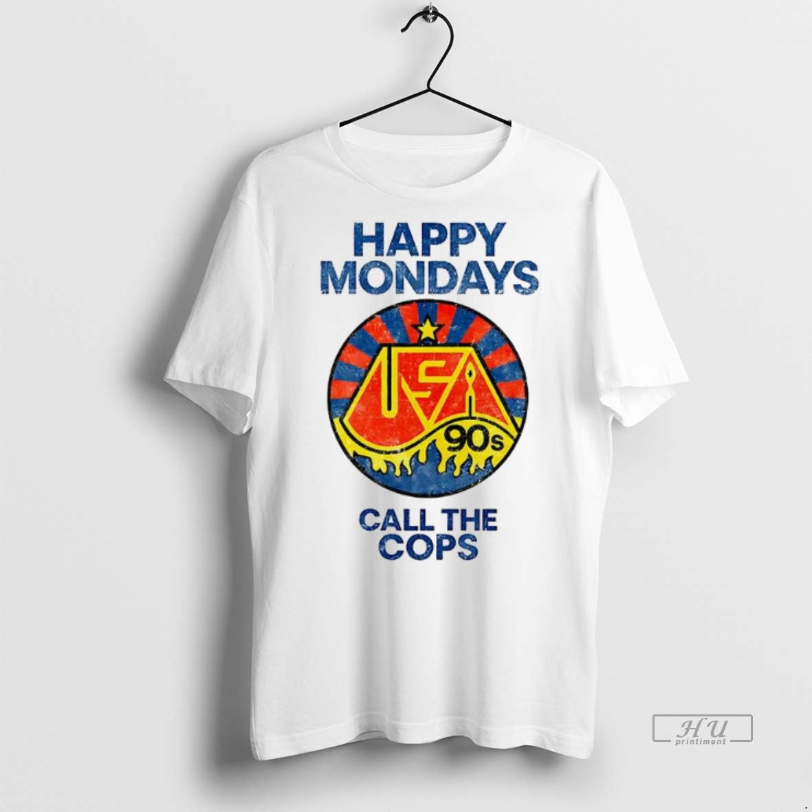 Officials Trending Happy Mondays Call The Cops Tee Shirt Sweater
