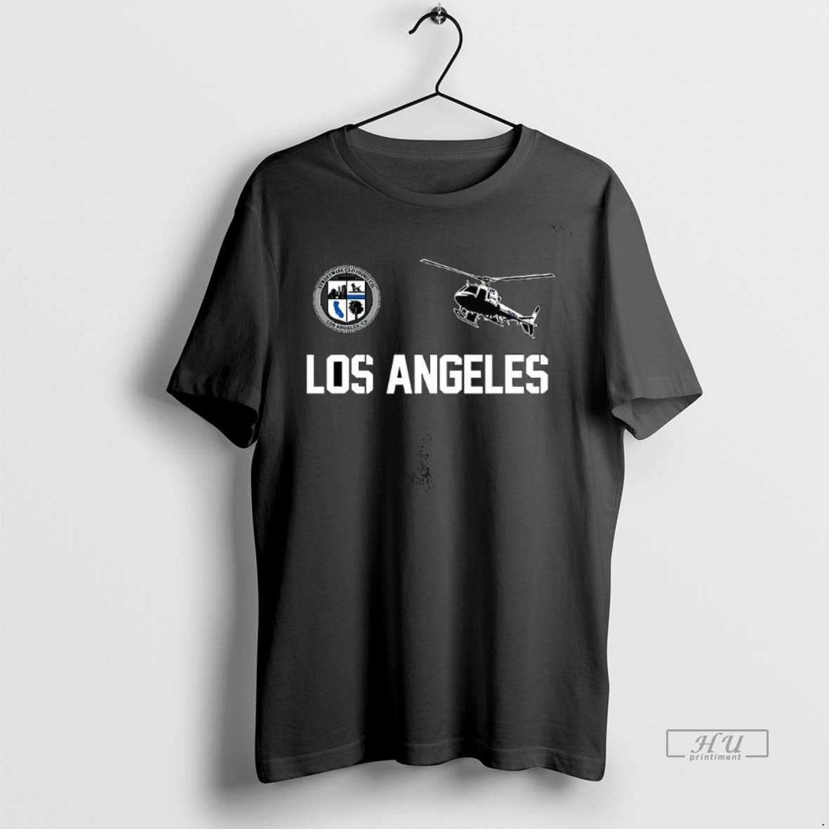 Officials Trending Los Angeles County Logo Helicopter Tee Shirt Sweater