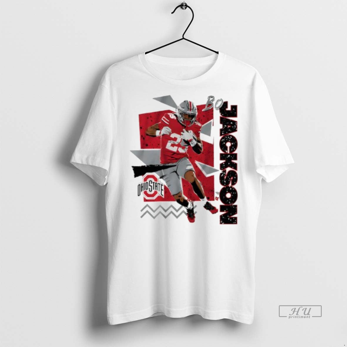 Officials Trending Ohio State Football Bo Jackson 90s Style Tee Shirt Sweater