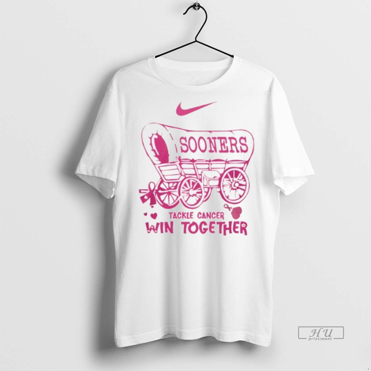 Officials Trending Oklahoma Sooners Tackle Cancer Win Together In October We Wear Pink Logo Tee