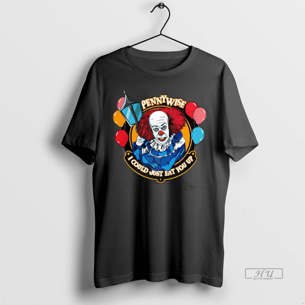 Officials Trending Pennywise Clown It Character I Could Just Eat For Up Balloon Halloween Tee