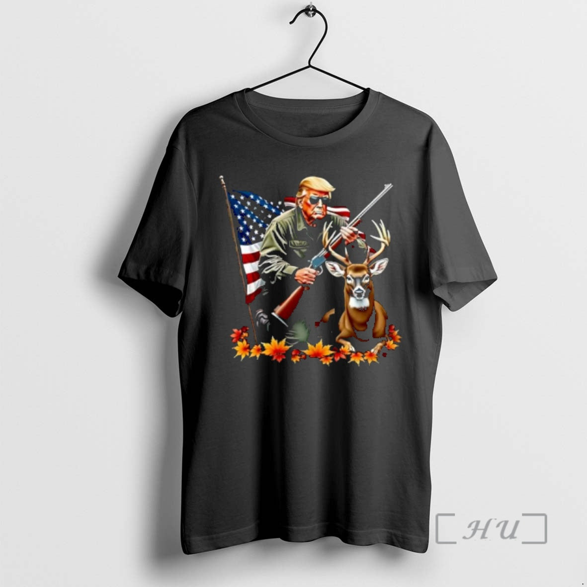 Officials Trump Hunting Deer American Flag T-Shirts, Hoodie, Sweatshirt | CoreVibeTees.com