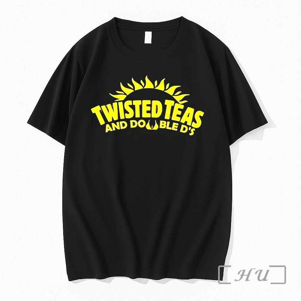 Officials Twisted Teas And Double Ds Sun Logo Black