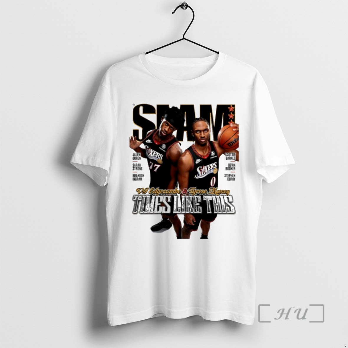 Officials Tyrese Maxey And Vj Edgecombe Times Like This Slam T-Shirts, Hoodie, Sweatshirt | CoreVibeTees.com