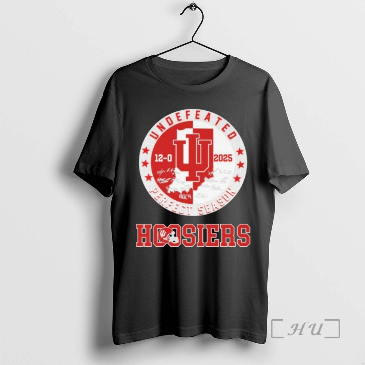 Officials Undefeated Perfect Season Hoosiers Signature T-Shirts, Hoodie, Sweatshirt | CoreVibeTees.com