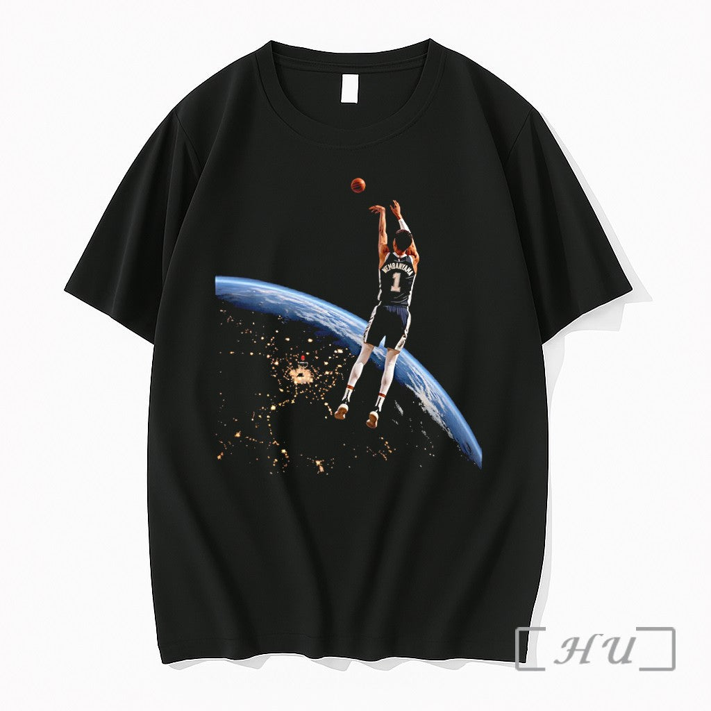 Officials Victor Wembanyama San Antonio Spurs Basketball Player Floating In Space Premium T Shirts Sweater