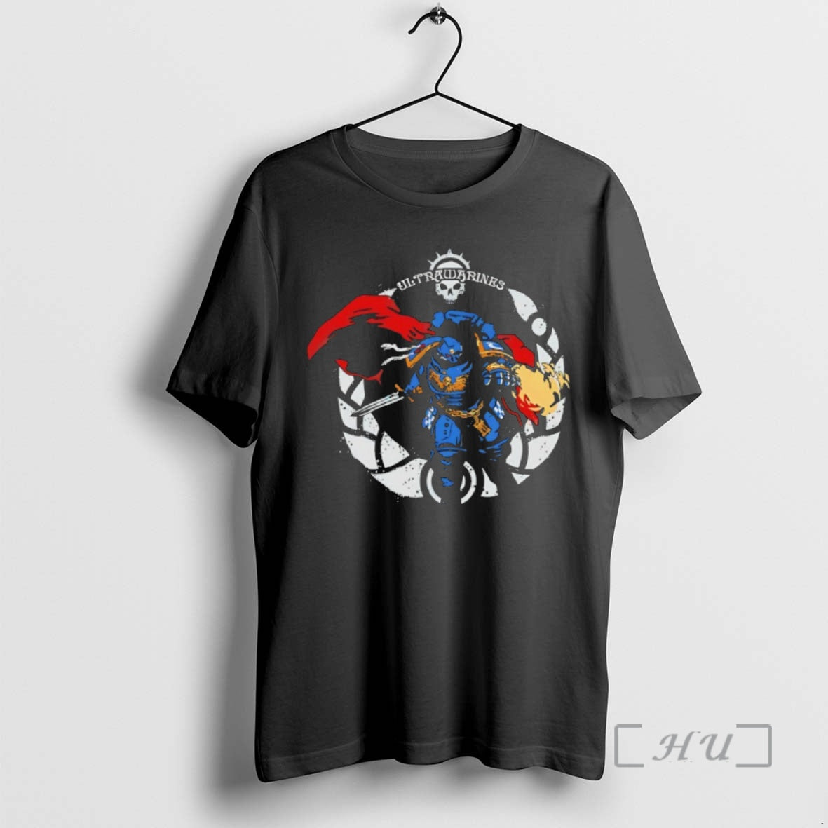 Officials Warhammer Ultramarines To Go With Helmet T-Shirts, Hoodie, Sweatshirt | CoreVibeTees.com