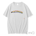 Officials Wisconsin Text Progress Pride Flag Tee