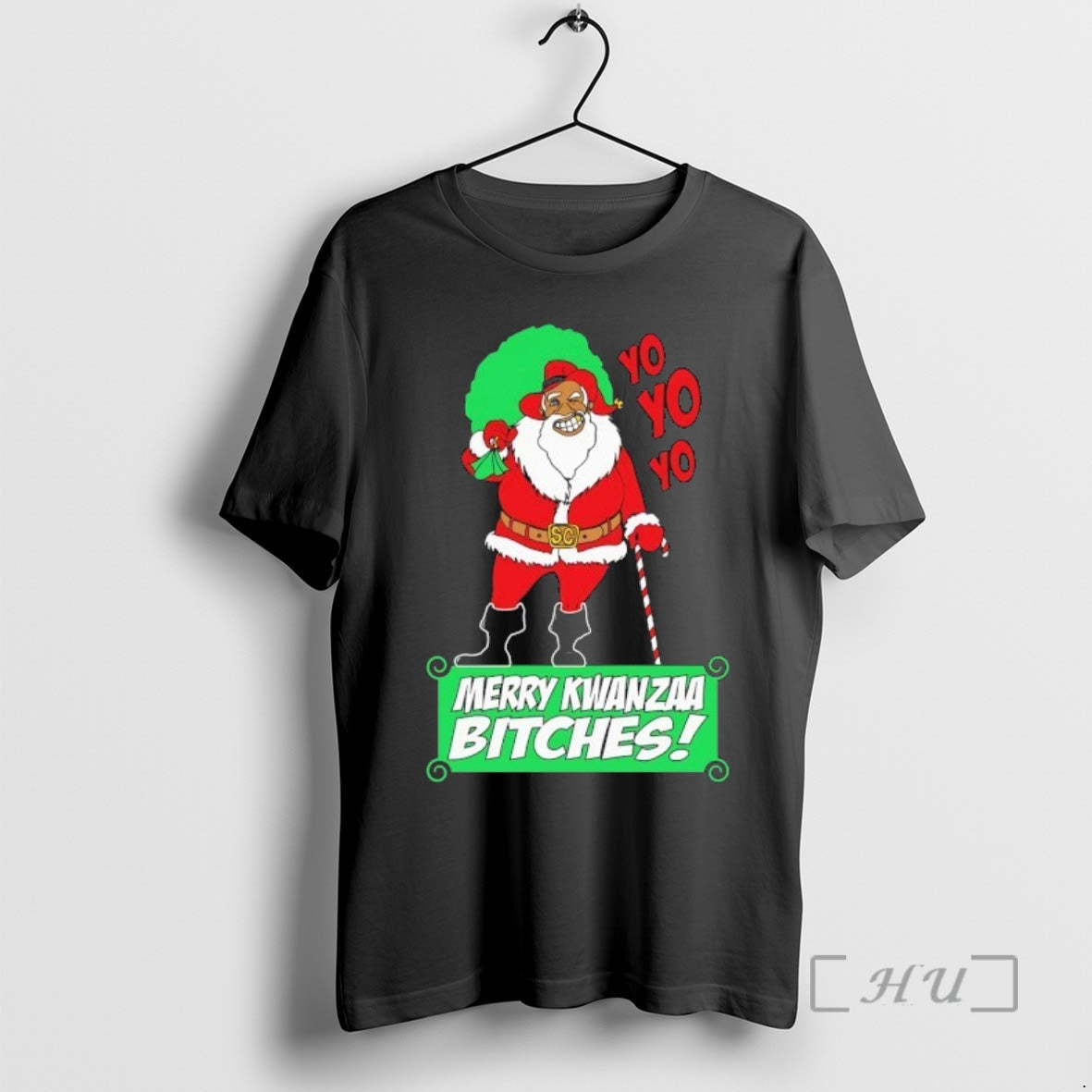 Officials Yo Yo Yo Merry Kwanzaa Bitches T-Shirts, Hoodie, Sweatshirt | CoreVibeTees.com