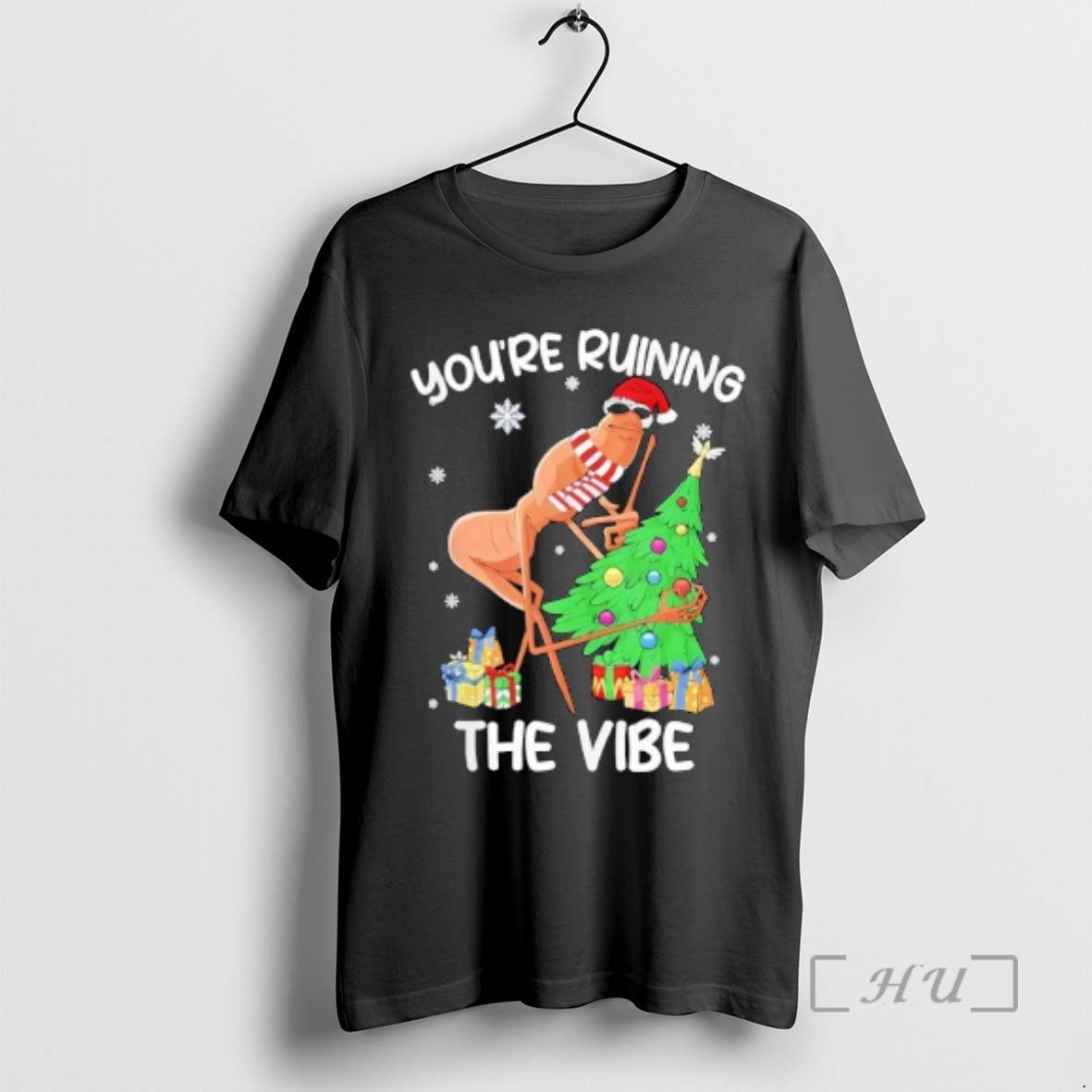 Officials Youre Ruining The Vibe Christmas Marcus The Worm Xmas T-Shirts, Hoodie, Sweatshirt | CoreVibeTees.com
