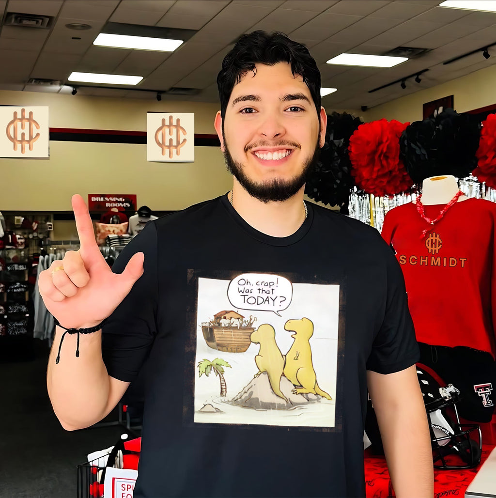 Oh crap was that today cartoon dinosaurs shirt