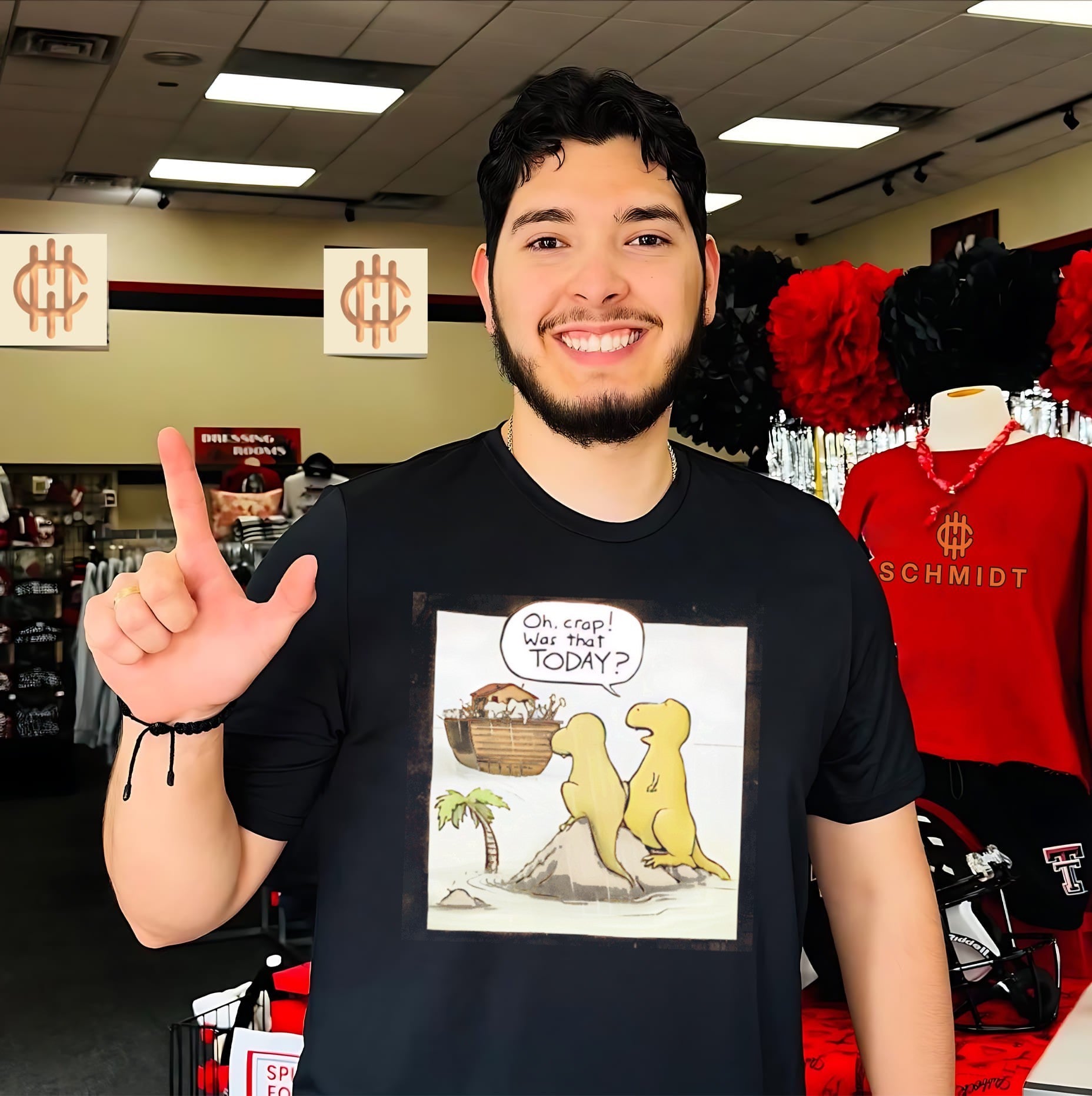 Oh crap was that today cartoon dinosaurs shirt